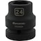 Dynamic 1" Drive Standard Socket, Black Phosphate, Tools 24MM X 1" Drive, 6 Point Standard Length D025024 - alternate 1